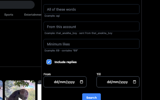 X(Twitter) Addons  from Chrome web store to be run with OffiDocs Chromium online