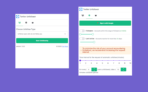 X (Twitter) Mass Unfollow  from Chrome web store to be run with OffiDocs Chromium online