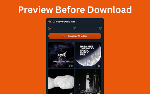 X Video Downloader Twitter Video Downloader  from Chrome web store to be run with OffiDocs Chromium online