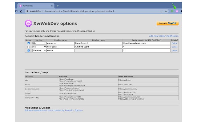 Chrome Web ストアの XwWebDev を OffiDocs Chromium オンラインで実行する