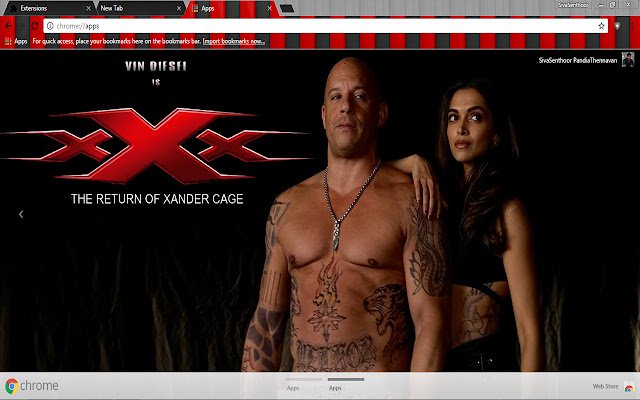 xXx Xander cage  from Chrome web store to be run with OffiDocs Chromium online