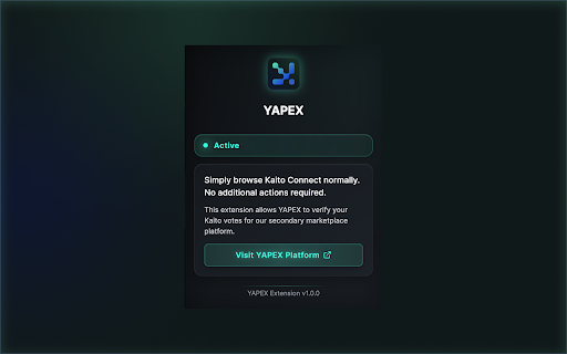 YAPEX Vote Verification  from Chrome web store to be run with OffiDocs Chromium online