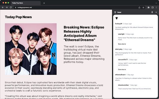 Yatai  from Chrome web store to be run with OffiDocs Chromium online