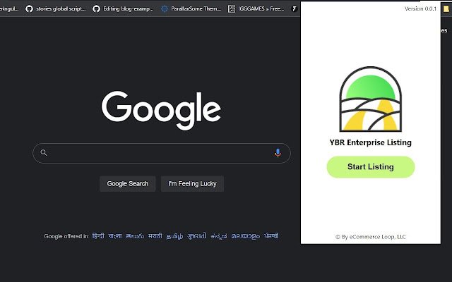 قائمة YBR Enterprise من متجر Chrome الإلكتروني ليتم تشغيلها باستخدام OffiDocs Chromium عبر الإنترنت