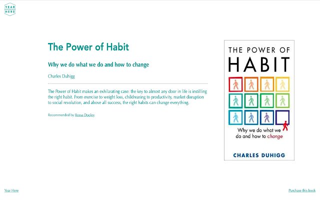Year Here Bookshelf  from Chrome web store to be run with OffiDocs Chromium online