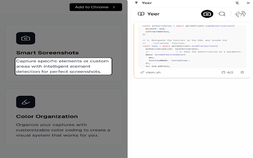 Yeer  from Chrome web store to be run with OffiDocs Chromium online