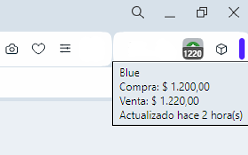¿Y el dólar, che? Cotización del dólar en Argentina en tiempo real  from Chrome web store to be run with OffiDocs Chromium online