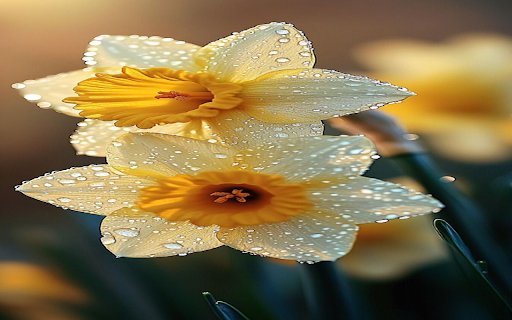 Yellow daffodils wallpaper  from Chrome web store to be run with OffiDocs Chromium online