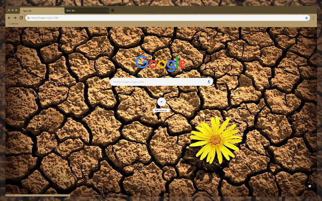La flor amarilla en la tierra de la tienda web de Chrome se ejecutará con OffiDocs Chromium en línea