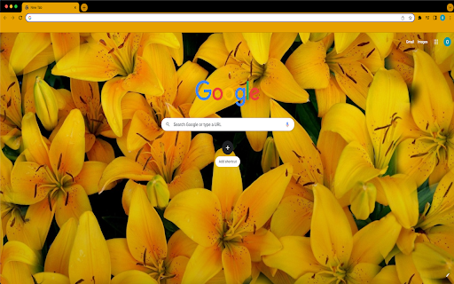Yellow Lilies Theme  from Chrome web store to be run with OffiDocs Chromium online