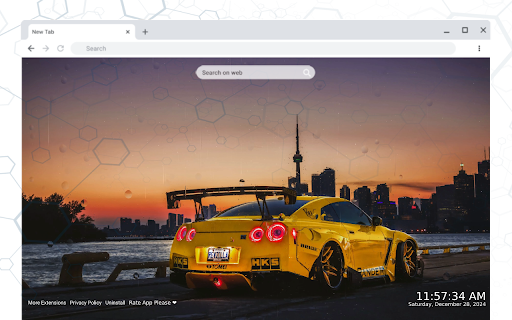 Yellow Nissan GTR Rain Live Wallpaper  from Chrome web store to be run with OffiDocs Chromium online