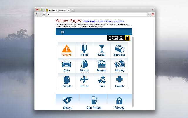 يتم تشغيل الصفحات الصفراء من متجر Chrome الإلكتروني مع OffiDocs Chromium عبر الإنترنت
