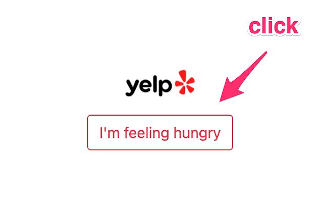 OffiDocs Chromium çevrimiçi ile çalıştırılacak Chrome web mağazasından Yelp Feeling Hungry