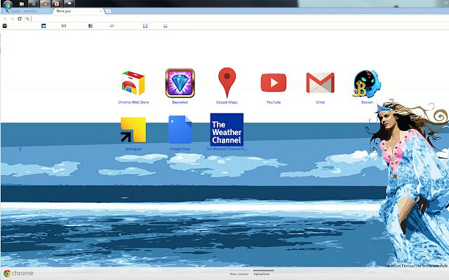Yemanjá de ArteFolk de la tienda web de Chrome se ejecutará con OffiDocs Chromium en línea