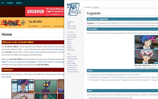 YGOWiki Redirector din magazinul web Chrome va fi rulat cu OffiDocs Chromium online