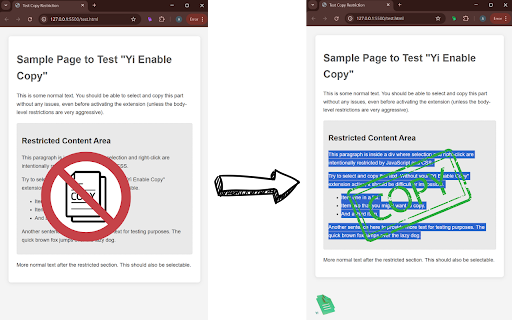 Yi Enable Copy  from Chrome web store to be run with OffiDocs Chromium online