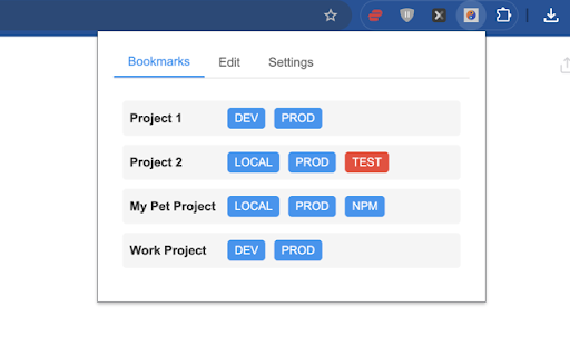 Yin Yang Environment Switcher  from Chrome web store to be run with OffiDocs Chromium online