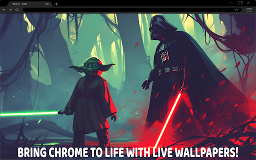 Yoda and Darth Vader Live Wallpaper 4K  from Chrome web store to be run with OffiDocs Chromium online