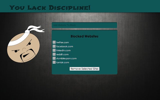 Kulang Ka sa Disiplina! mula sa Chrome web store na tatakbo sa OffiDocs Chromium online
