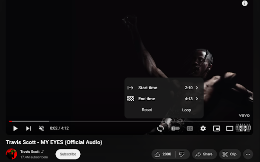 YouLoop Replay your favorite video parts  from Chrome web store to be run with OffiDocs Chromium online