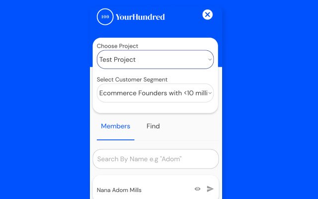 YourHundred Chrome Extension  from Chrome web store to be run with OffiDocs Chromium online