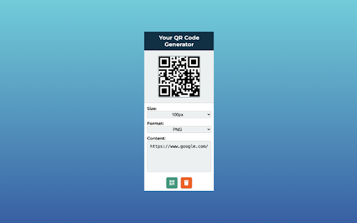 Your QR Code Generator  from Chrome web store to be run with OffiDocs Chromium online