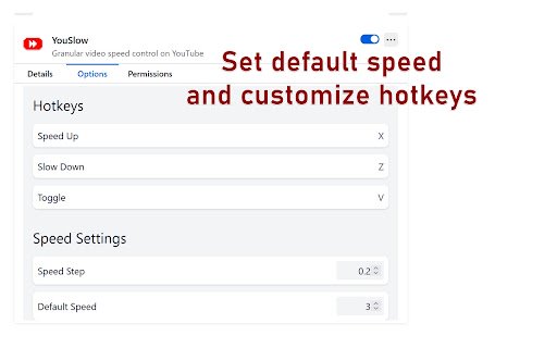 YouSlow  from Chrome web store to be run with OffiDocs Chromium online