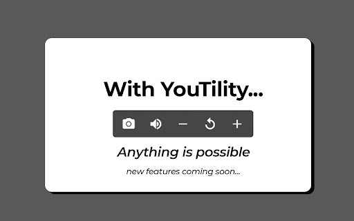 YouTility for YouTube™  from Chrome web store to be run with OffiDocs Chromium online