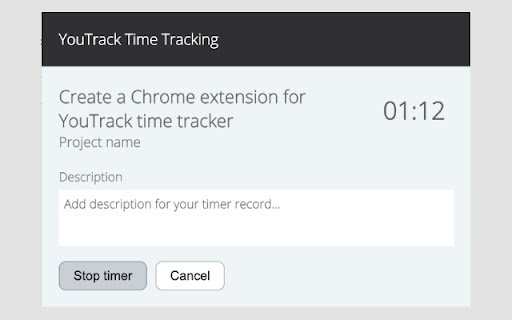 YouTrack Time Tracker  from Chrome web store to be run with OffiDocs Chromium online