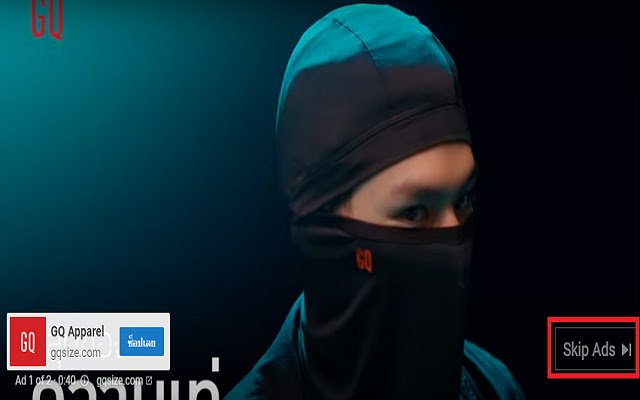 Chrome ウェブストアからの Youtube 広告スキップ キーを OffiDocs Chromium online で実行する