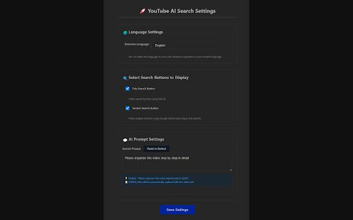 YouTube AI Search  from Chrome web store to be run with OffiDocs Chromium online