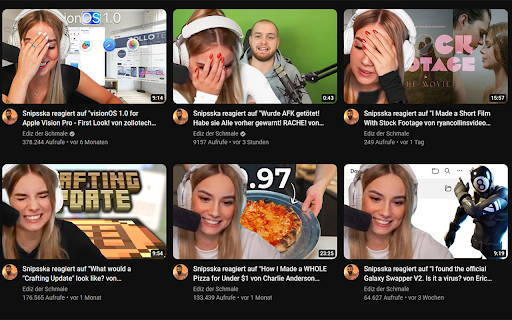 YouTube Alenify  from Chrome web store to be run with OffiDocs Chromium online