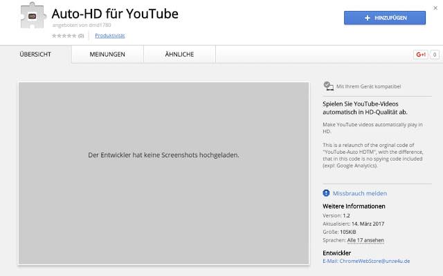 YouTube Auto HD aus dem Chrome Web Store zur Ausführung mit OffiDocs Chromium online