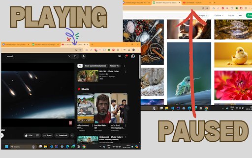 YouTube Automatic Pause/Play  from Chrome web store to be run with OffiDocs Chromium online
