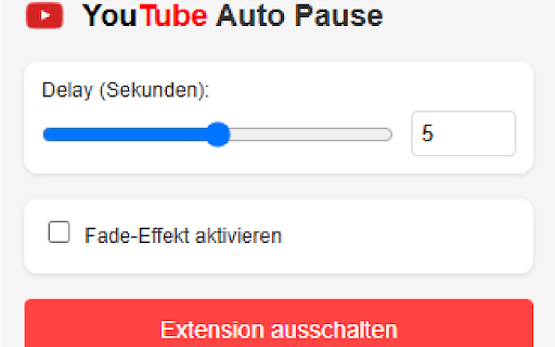 YouTube Auto Pause  from Chrome web store to be run with OffiDocs Chromium online