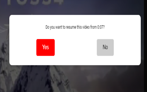 YouTube Auto Resume  from Chrome web store to be run with OffiDocs Chromium online