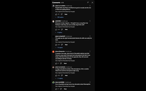 YouTube Auto Translate Comments  from Chrome web store to be run with OffiDocs Chromium online