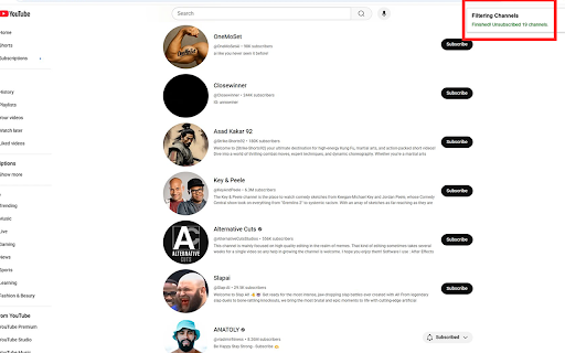YouTube Auto Unsubscribe All  from Chrome web store to be run with OffiDocs Chromium online