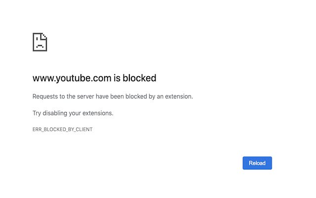 youtubeblocker  from Chrome web store to be run with OffiDocs Chromium online