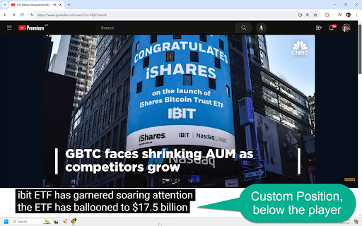 YouTube Caption Custom Position  from Chrome web store to be run with OffiDocs Chromium online