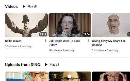 YouTube Channel Play All  from Chrome web store to be run with OffiDocs Chromium online