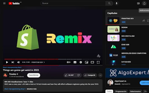 Youtube Chapter Progress  from Chrome web store to be run with OffiDocs Chromium online
