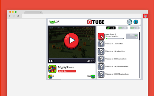 Youtube Clicker Unblocked  from Chrome web store to be run with OffiDocs Chromium online