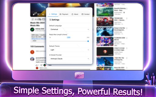 YouTube Comment Assistant  from Chrome web store to be run with OffiDocs Chromium online