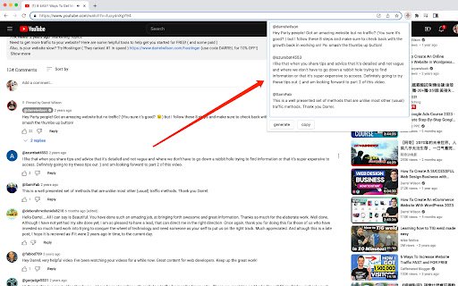 YouTube Comment Export  from Chrome web store to be run with OffiDocs Chromium online