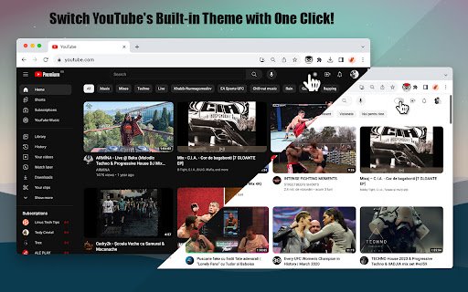 YouTube Dark Light Theme Switcher  from Chrome web store to be run with OffiDocs Chromium online