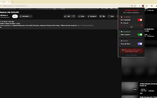 YouTube Enhanced Control  from Chrome web store to be run with OffiDocs Chromium online