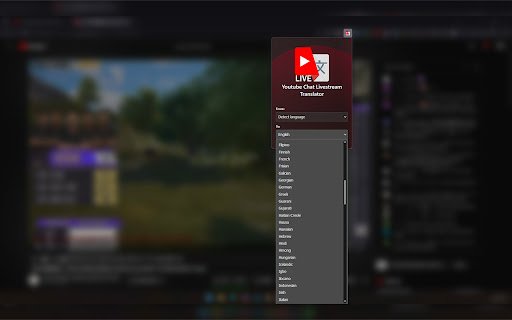 YouTube Livestream Chat Translator  from Chrome web store to be run with OffiDocs Chromium online