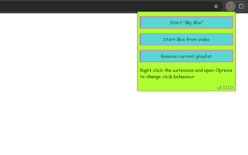 YouTube Mixer  from Chrome web store to be run with OffiDocs Chromium online