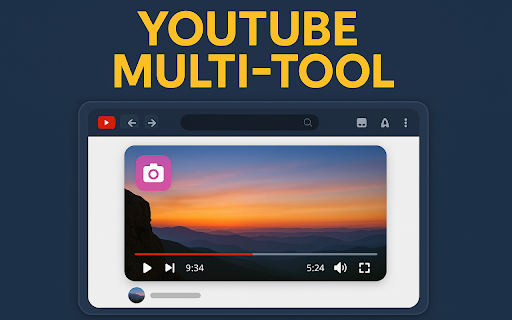 YouTube Multi Tool: Skip Sponsors, Screenshot, Popout, Speed  More  from Chrome web store to be run with OffiDocs Chromium online